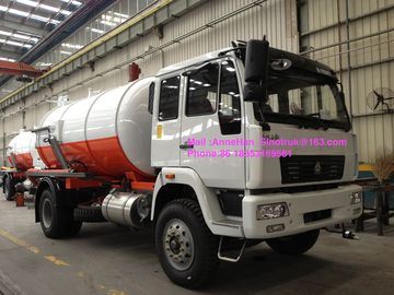 Sinotruk 위생 기업 하수 오물 수집 트럭 8-12CBM 4X2 액체 폐기물 트럭