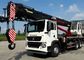 360는 모든 교체 트럭에 의하여 거치된 너클 붐 10 톤 SQ10ZK3Q 빨간색을 Cranes