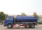 336HP 파란 색깔 하수 오물 낭비 트럭 6x4 폐수 진공 흡입 트럭