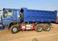 Sinotruk 6x4 371 마력 무거운 덤프 트럭 장수 25 톤 파란 색깔