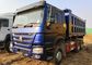 Sinotruk 6x4 371 마력 무거운 덤프 트럭 장수 25 톤 파란 색깔