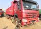 371대 에이치피 빨간색 국제적 덤프트럭과 HOWO 아주 튼튼한 6x4 덤프트럭 장비