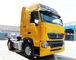 노란 색깔 Sinotruk 4x2 Howo 트랙터 트럭 290hp 유로 II 배출 기준