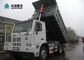 백색 Heavy-duty 6x4 광업 임금 덤프 트럭 70T 탑재량 특별한 디자인