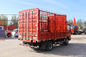 빨간색과 12대 톤 6 Wheeler 화물 트럭 시노트루크 HOWO 경량 트럭