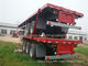 20 40 48 60Ft 낮은 적재함 트럭 트레일러 신장가능 컨테이너 샤시 세미 트레일러 60 톤