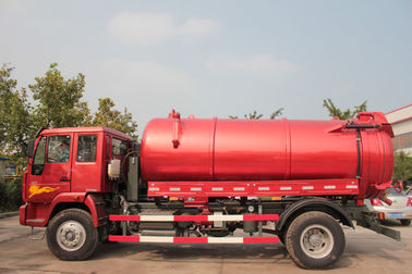 유로 II 6m3 290hp Howo 하수 오물 흡입 트럭 제거 트럭 펌프 속도 500r/최소한도 장수