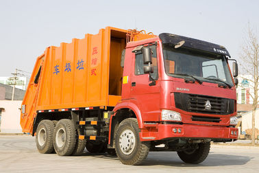 6X4 안전 16m3 큰 적재 능력을 가진 강철 쓰레기 쓰레기 압축 분쇄기 트럭