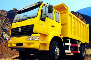 노란 색깔 SINOTRUK SWZ 덤프 트럭 6x4 7-15m3 양 및 20 톤 적재 능력