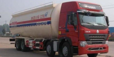 350hp 백색과 빨간색 연료 탱크 트럭, 액체 유조 트럭 8x4 40000L