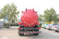 빨간색에 있는 4x2 Sinotruk Howo7 하수 오물 흡입 트럭 10M3 탱크 수용량