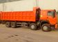 4 - 차축 SINOTRUK 371 HP 무거운 덤프 트럭 8×4 28CBM를 적재하는 50 톤