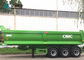 CIMC 3 Axle 40CBM U Shape Rear Dump Trailer / Tip Trailer Long Service Life