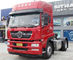 8-20 톤을 위한 빨간색에 있는 SINOTRUK 슈타이어 4X2 트랙터-트레일러 덤프 트럭