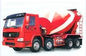 빨간색에 있는 디젤 8 x 4 Sinotruk 슈타이어 구체 믹서 트럭 336hp와 8 Cbm