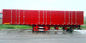 빨강 3 차축 반 트레일러 Steel Box 밴 Trailer 40 톤 최대 탑재량 반 트레일러