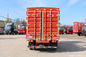 빨간색과 12대 톤 6 Wheeler 화물 트럭 시노트루크 HOWO 경량 트럭